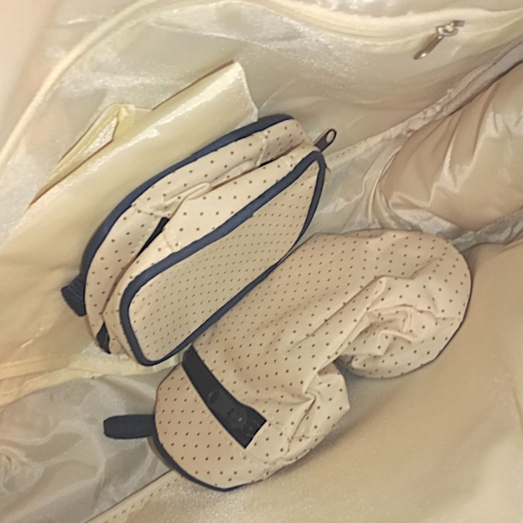 Banner Bonnie 4 Pcs Navy Mommy Bag Set Diaper Tote Bottle Lunch Bags Diaper Pad - Picture 7 of 10